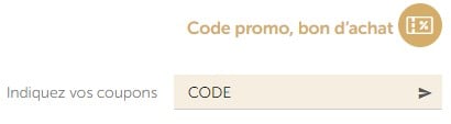Utiliser un code promotionnel sur le site aubert.com