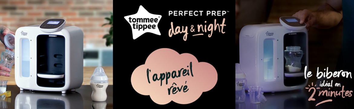 Préparateur-Chauffe Biberons Perfect Prep Day & Night Noir de