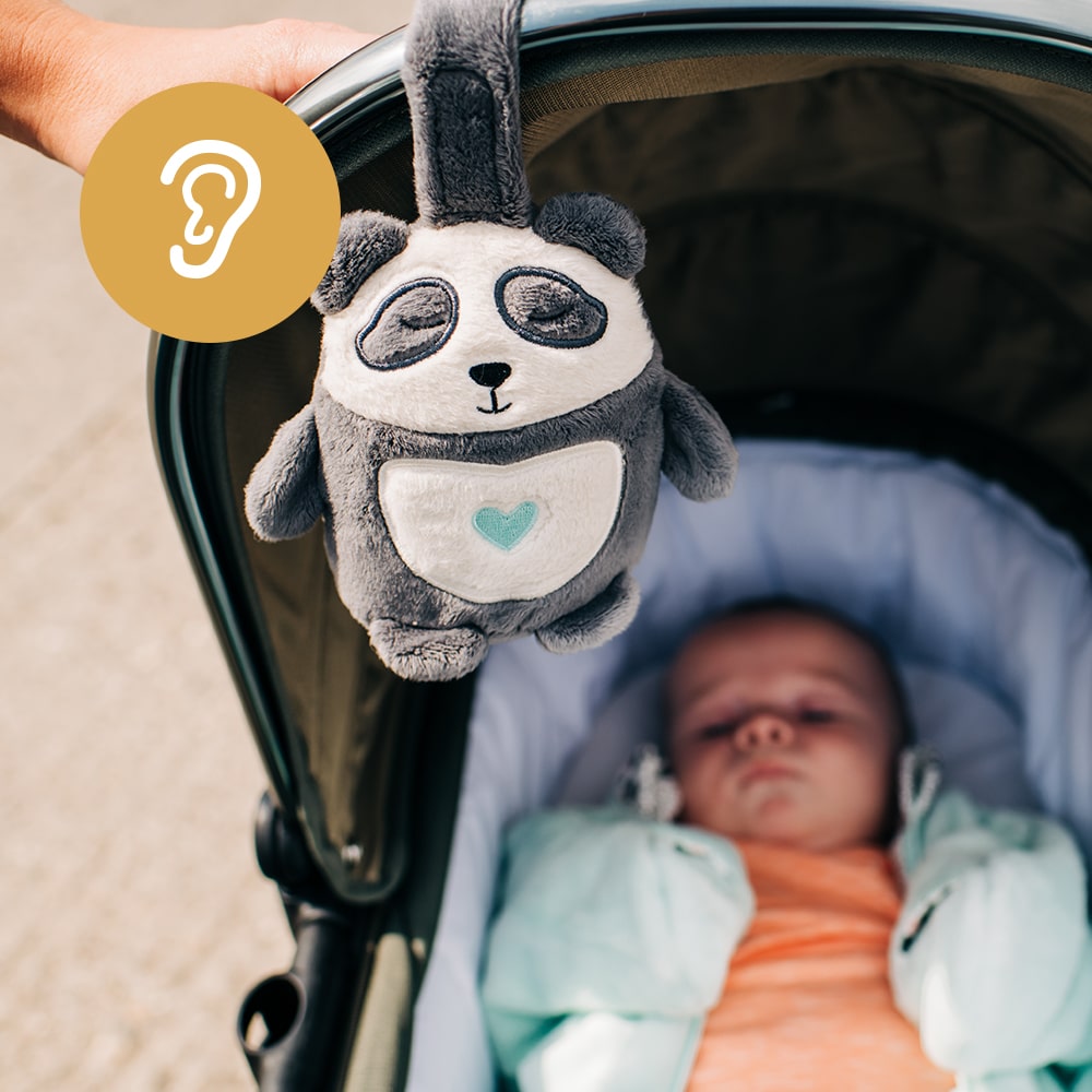 Peluche d'aide au sommeil rechargeable Grofriend - Pippo le Panda - Made in  Bébé