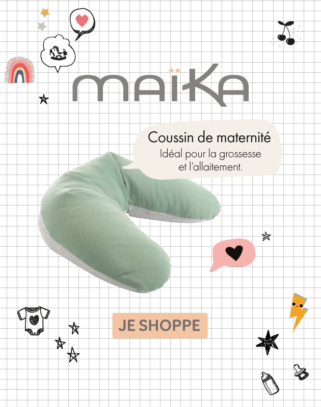 Craquez pour le coussin de maternité Maïka !
