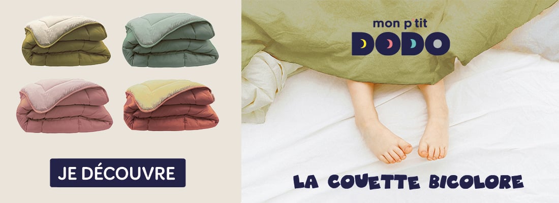 Découvrez les couettes bicolore de Mon p'tit dodo !