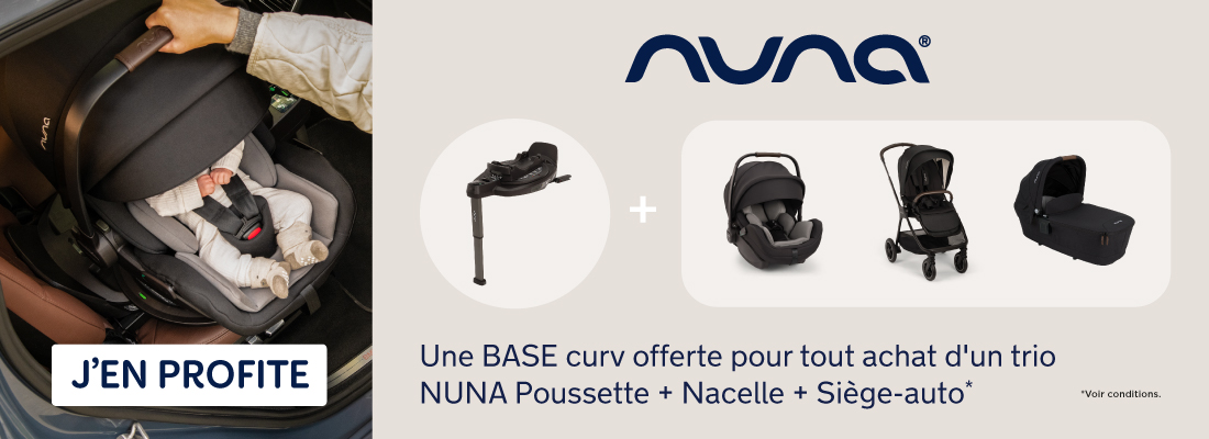 Profitez d'une base Curv offerte pour l'achat d'un trio Nuna !