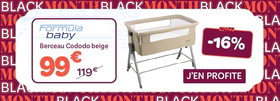 Black Month Aubert ! Craquez pour le berceau cododo beige de Formula Baby