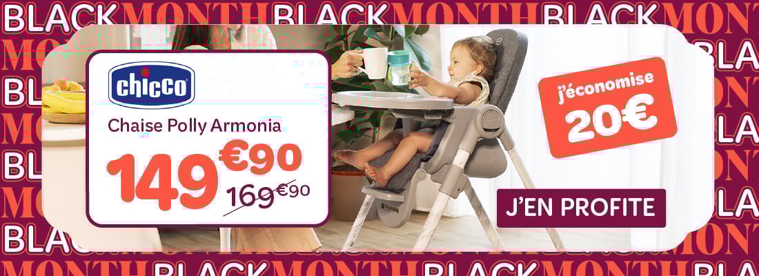 Profitez d'une offre sur la chaise Polly Armonia de Chicco !