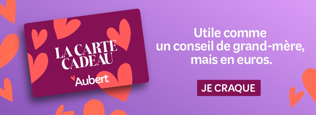 Craquez pour la carte cadeau Aubert !