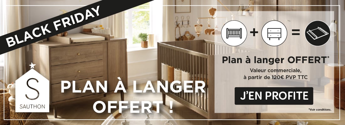 Profitez d'un plan à langer Sauthon offert  !