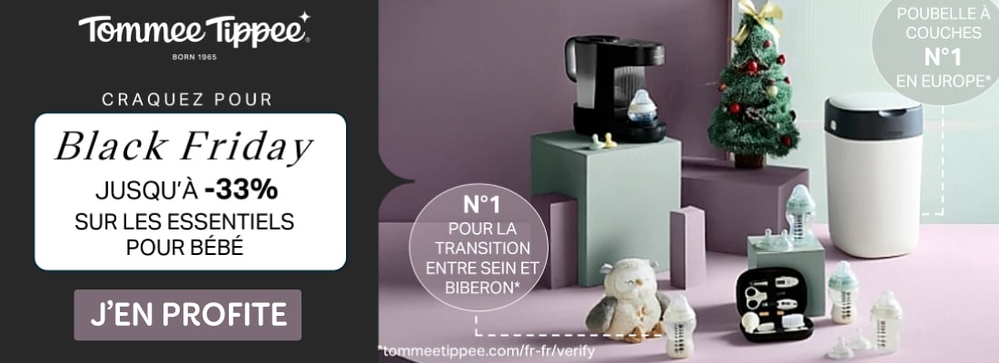 Profitez de jusqu'à - 33% sur le sessentiels pour bébé de Tommee Tippee !