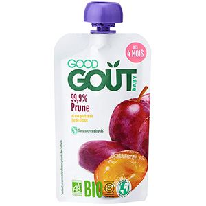 la purée de fruit good gout à la prune vendu sur le site aubert.com