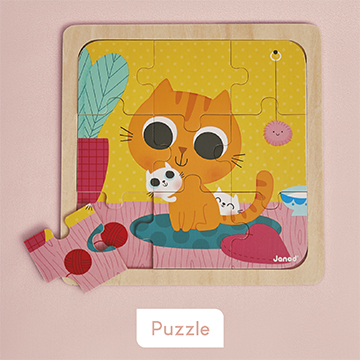 la gamme puzzle de Janod vendu sur aubert.com