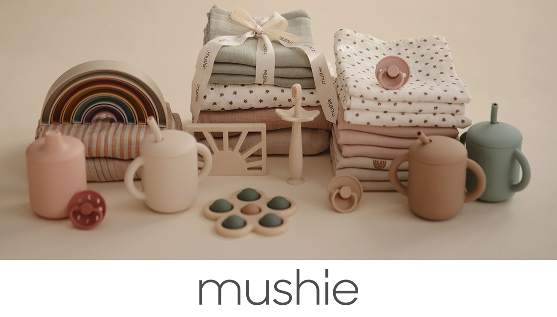 la marque Mushie disponible sur Aubert.com