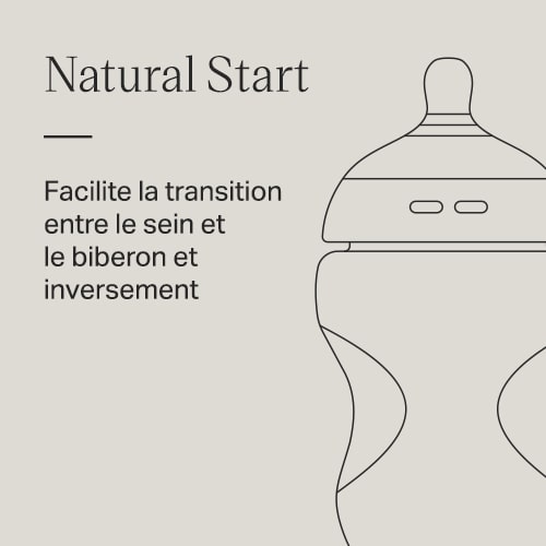 les biberons Natural Start de Tommee Tippee sur aubert.com