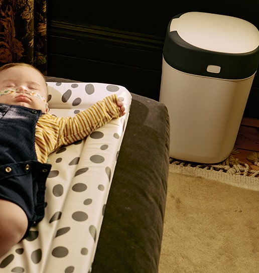 Les poubelles à couches Tommee Tipee vendues sur le site aubert.com