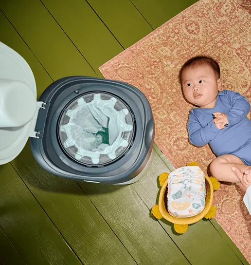 Les poubelles à couches tommee Tippee vendues sur le site aubert.com