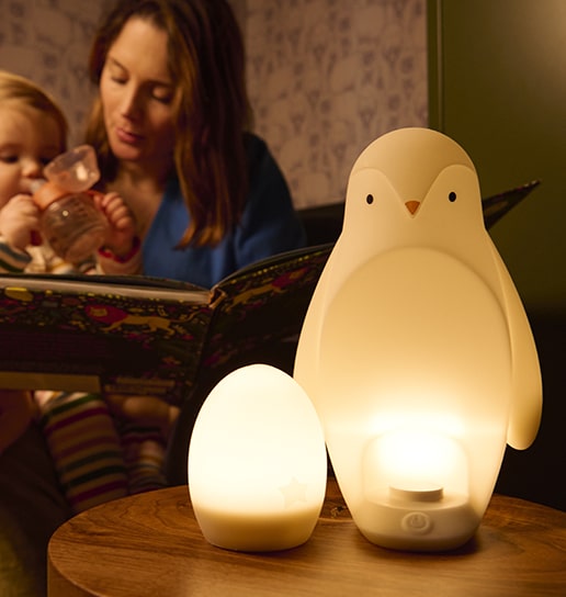 Découvrez la veilleuse Pingouin de Tommee tippee vendue sur le site aubert.com