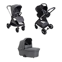 Pack Trio Poussette Bellagio Black Satin de Chicco