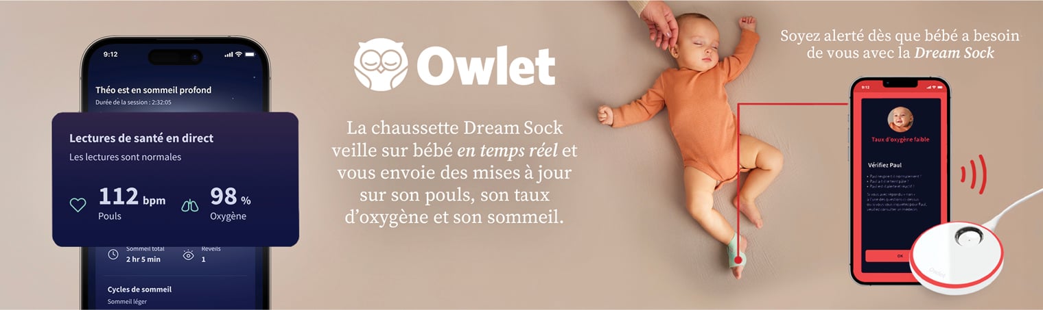 La chaussette Dream Sock veille sur bébé en temps réel