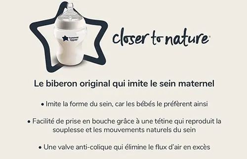 TOMMEE TIPPEE Sucette CTN - Forme Naturelle x2 6-18 mois - Tétine biberon -  Achat & prix