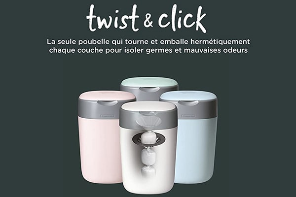 Twist & Click – La seule poubelle qui élimine les germes et les odeurs - Tommee Tippee