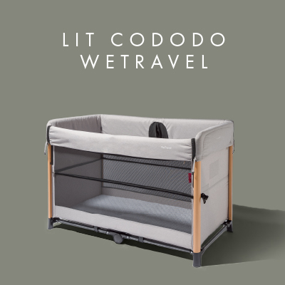 Lit de voyage & cododo WeTravel Gris de William Kent 1733