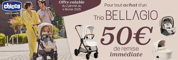 Offre Chicco sur le trio bellagio