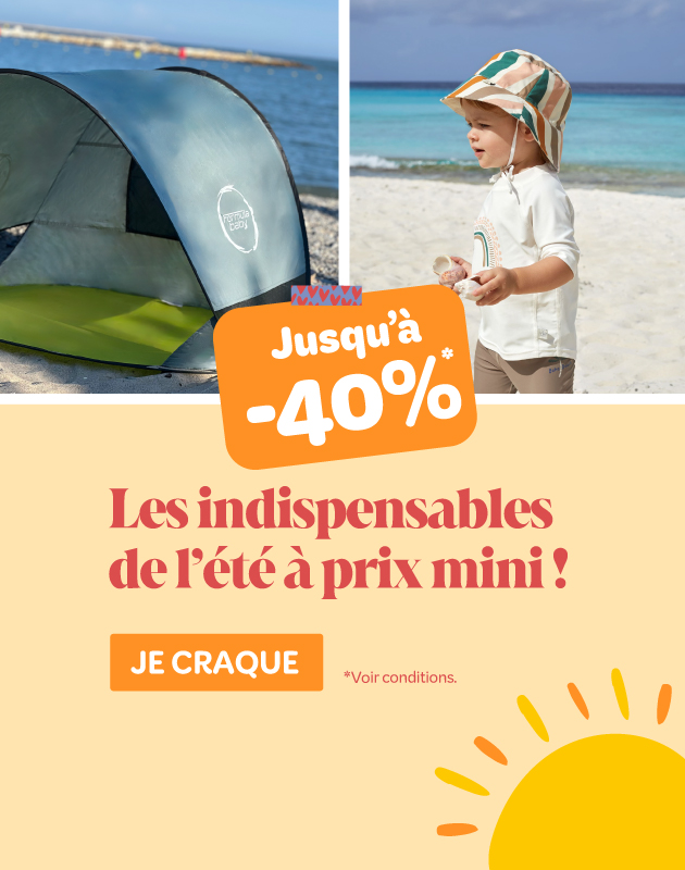 Jusqu'à -40% sur les indispensables de l'été !