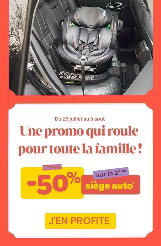-50% sur le 2e siège auto* !