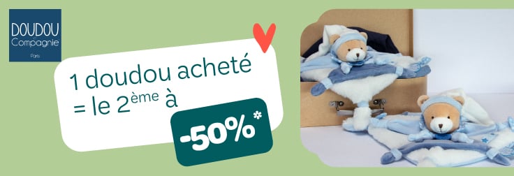 Le deuxième doudou Doudou & Compagnie est à -50% !