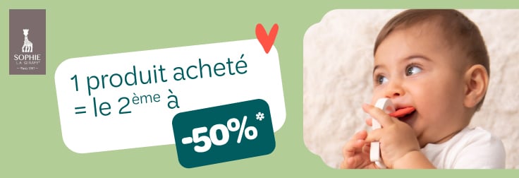 Le deuxième produit est à -50% parmi une sélection