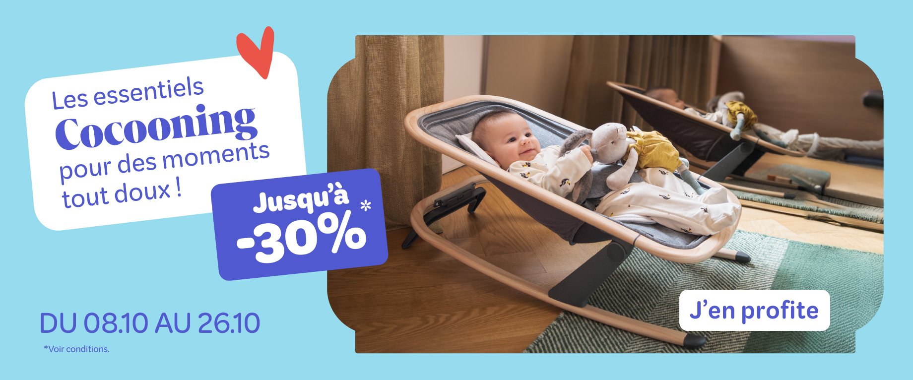 Jusqu'à -30% sur les essentiels Cocooning !