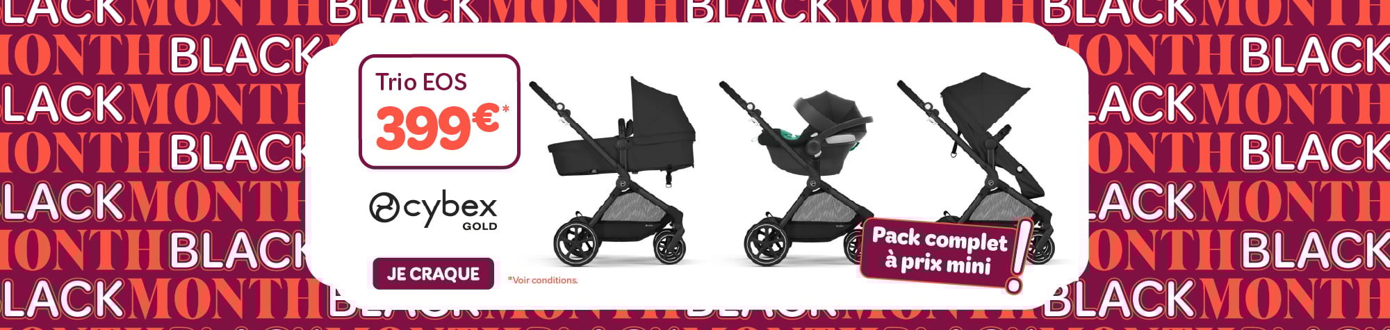 Black Friday sur le trio EOS de Cybex !