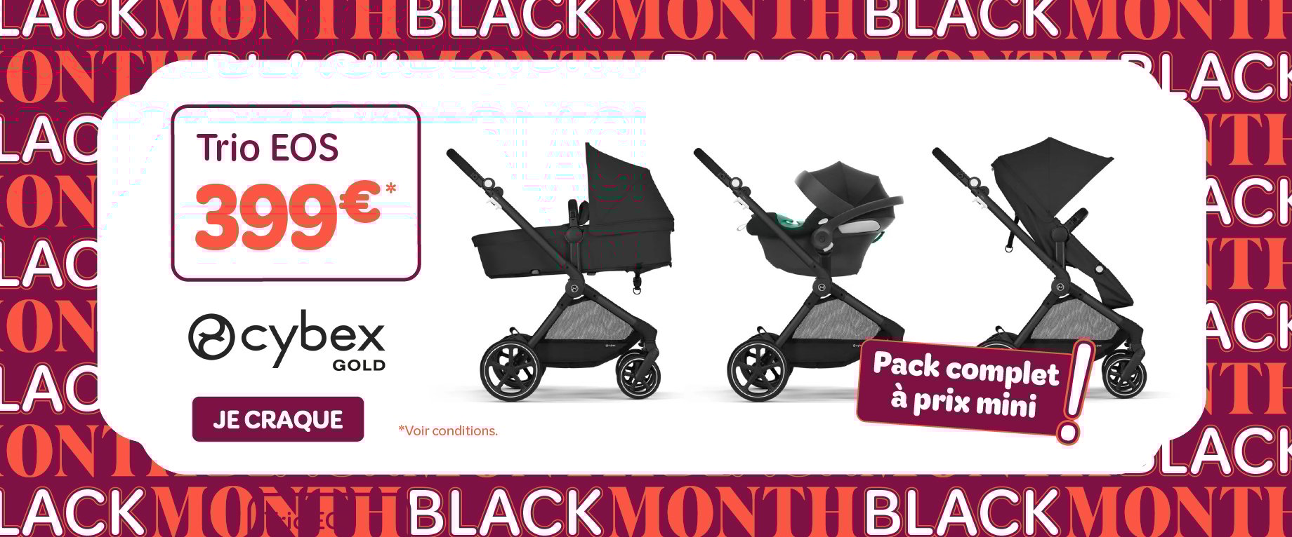 Black Friday sur le trio EOS de Cybex !