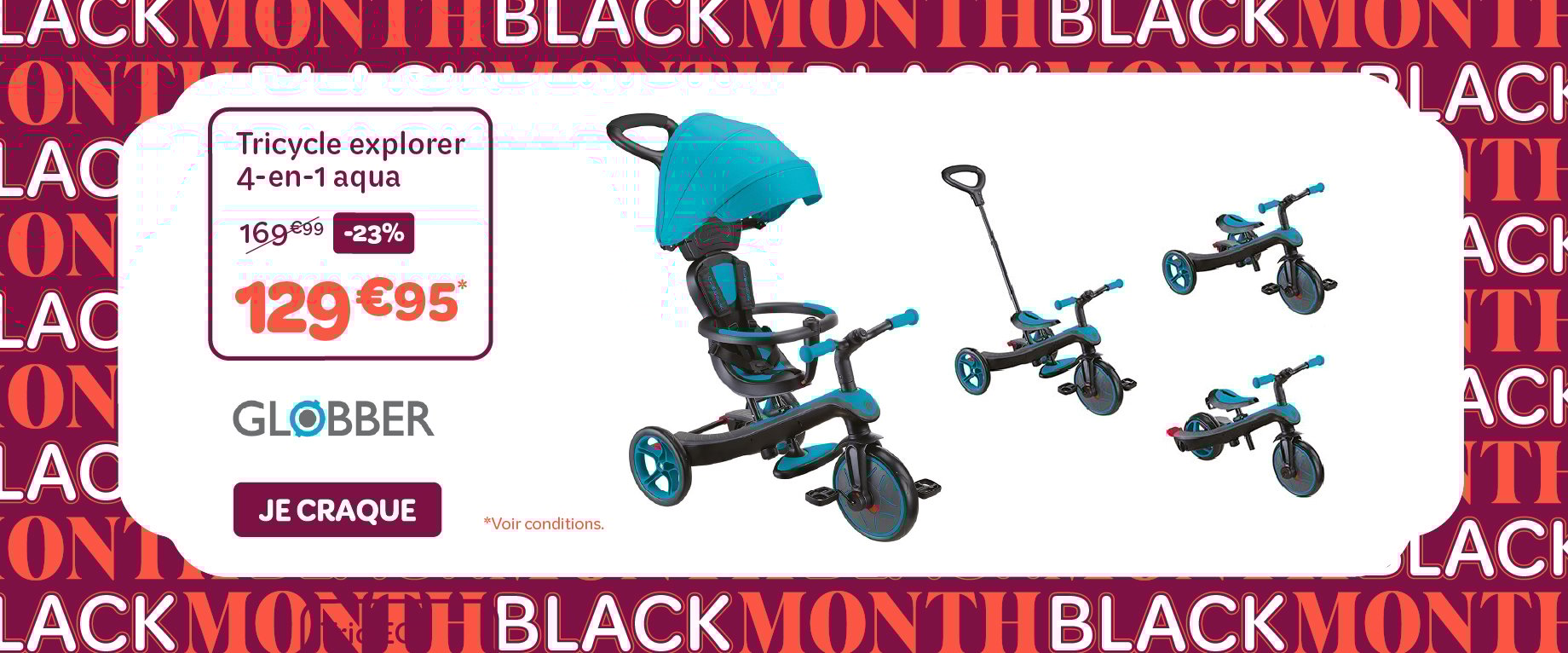 Black Friday sur le tricycle Globber !