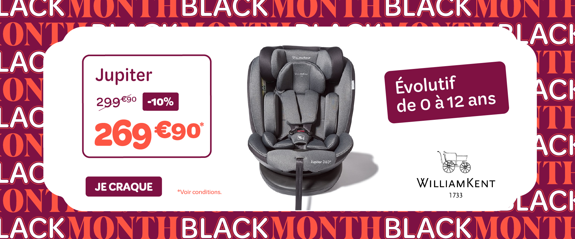 Siège auto Jupiter en Black Friday !