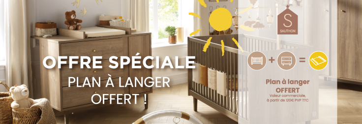Offre Sauthon : plan à langer offert* !