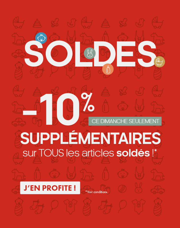-10% supplémentaires* sur les soldes !