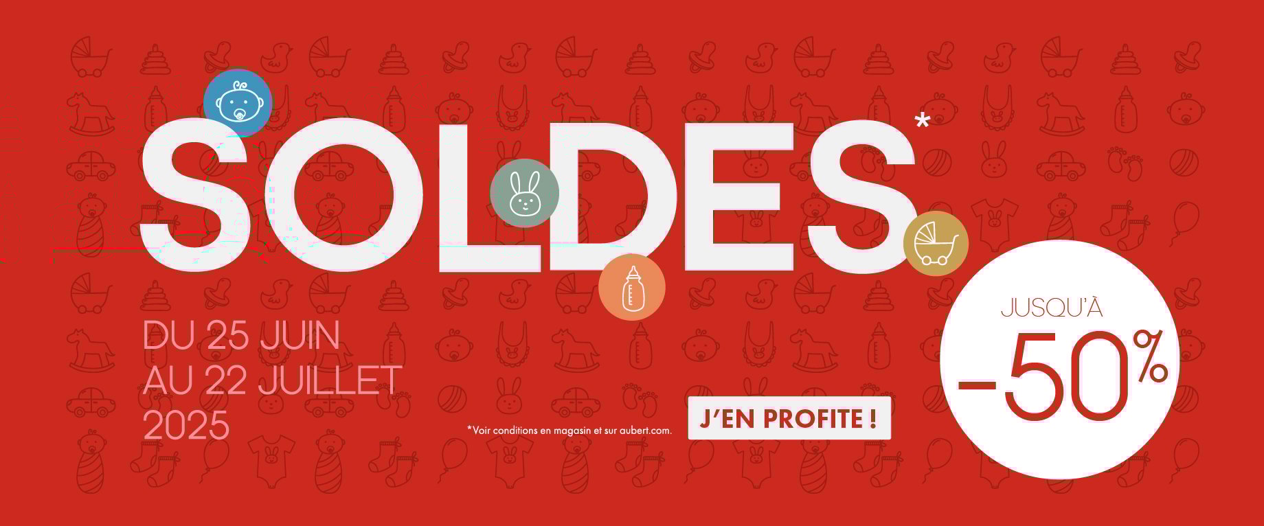 Jusqu'à -50% sur les soldes !