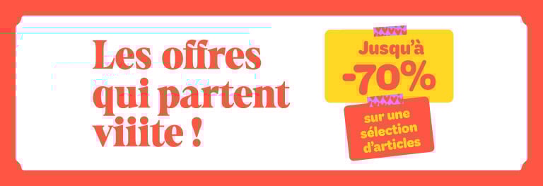Dernière chance : jusqu'à -60% sur le Déstockage !