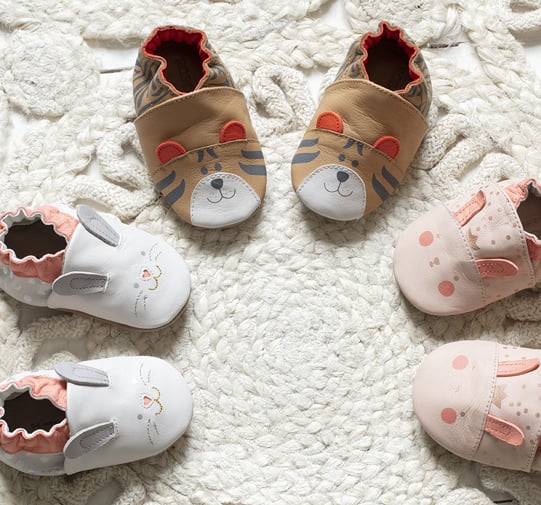 Filles chaussures de bébé Toddler Velcro Chaussures Âge 0-3,3-6,6-9,9-12,12-18 & 18-24 mois