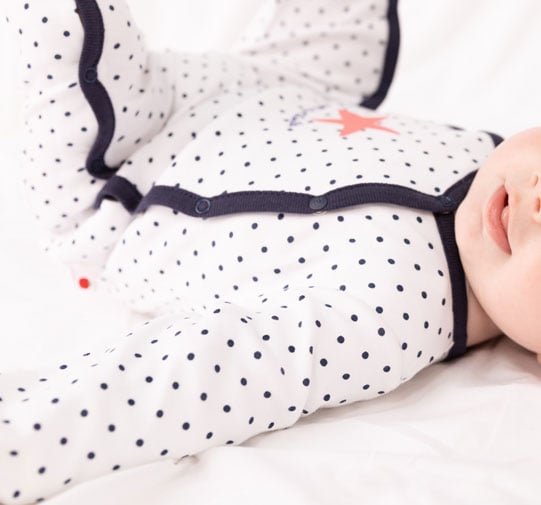 Pyjama bébé fille et garçon : grenouillère bébé et sur pyjama bébé