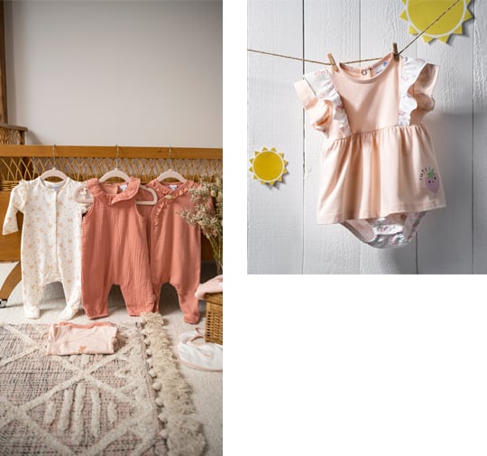 Vêtements bébé fille, achat d'habits pour votre bébé : Aubert